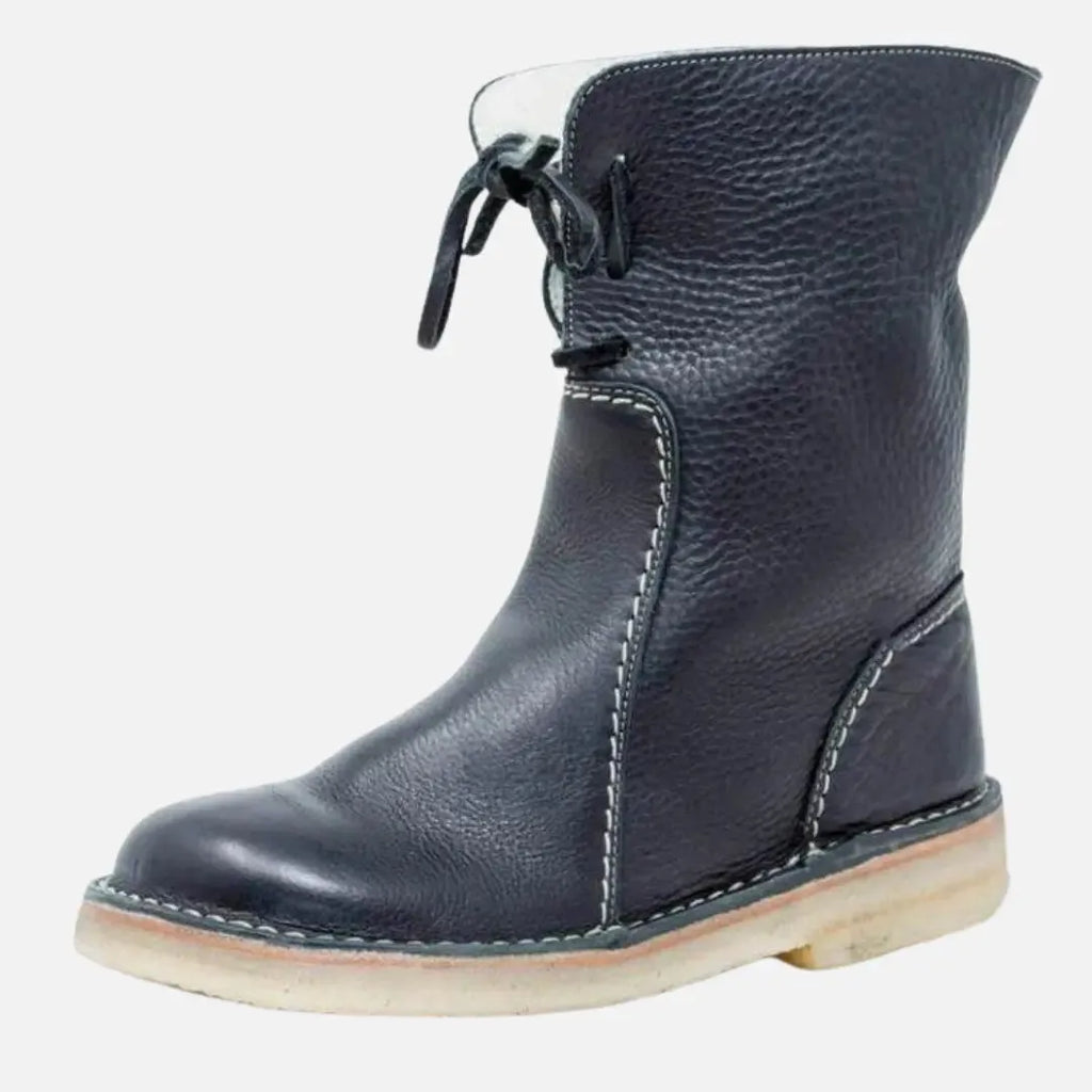 Stefcia Ocieplane Botki Zimowe Damskie | Polarowe i Antypoślizgowe Butik Modowy