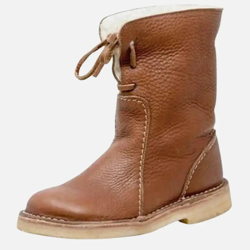 Stefcia Ocieplane Botki Zimowe Damskie | Polarowe i Antypoślizgowe Butik Modowy