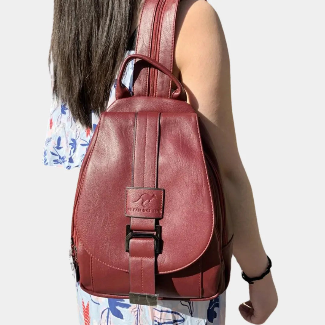 Teodory Skórzany Plecak Damski | Elegancki i Pojemny Butik Modowy