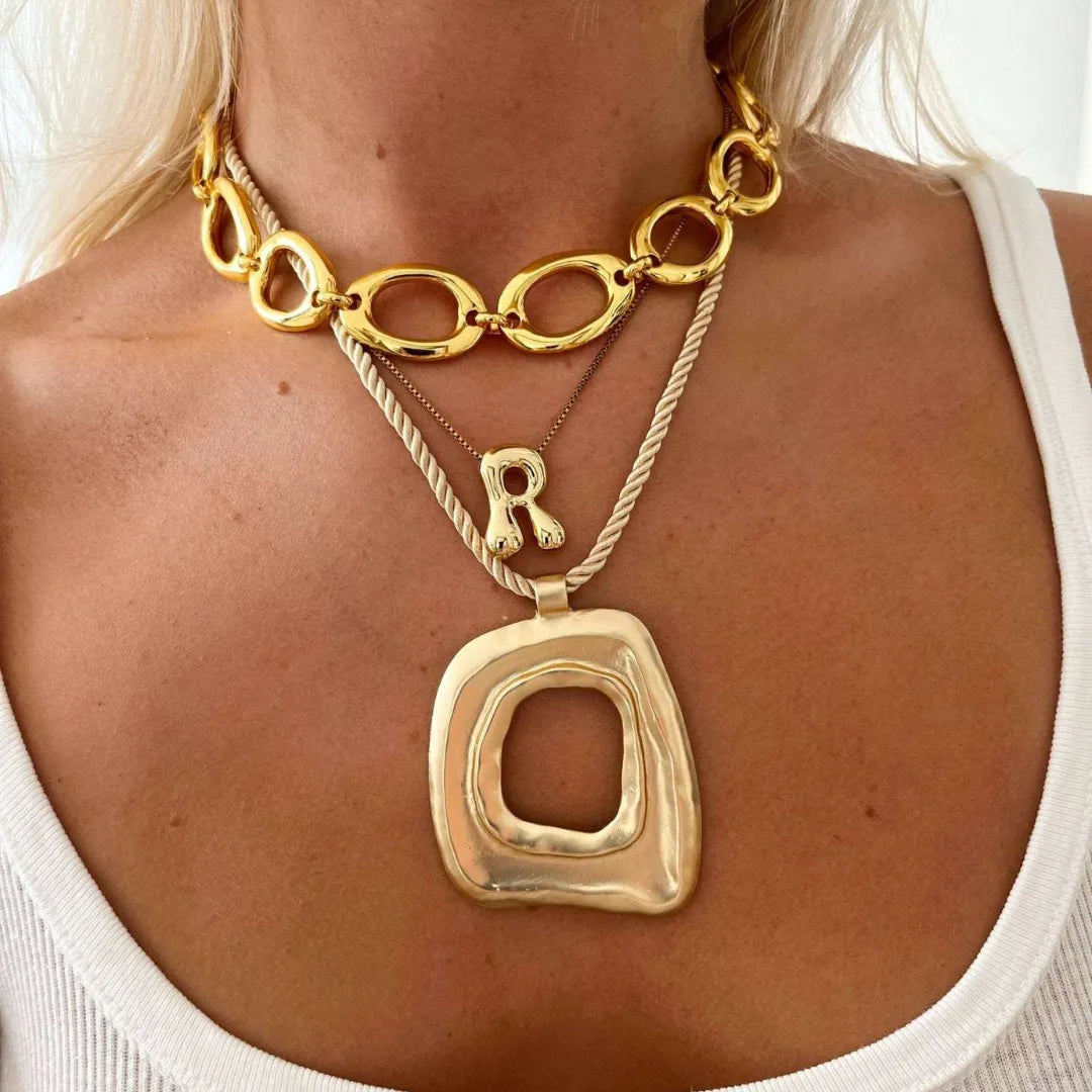 Valery Złoty Naszyjnik Damski | Pozłacany 18K Butik Modowy
