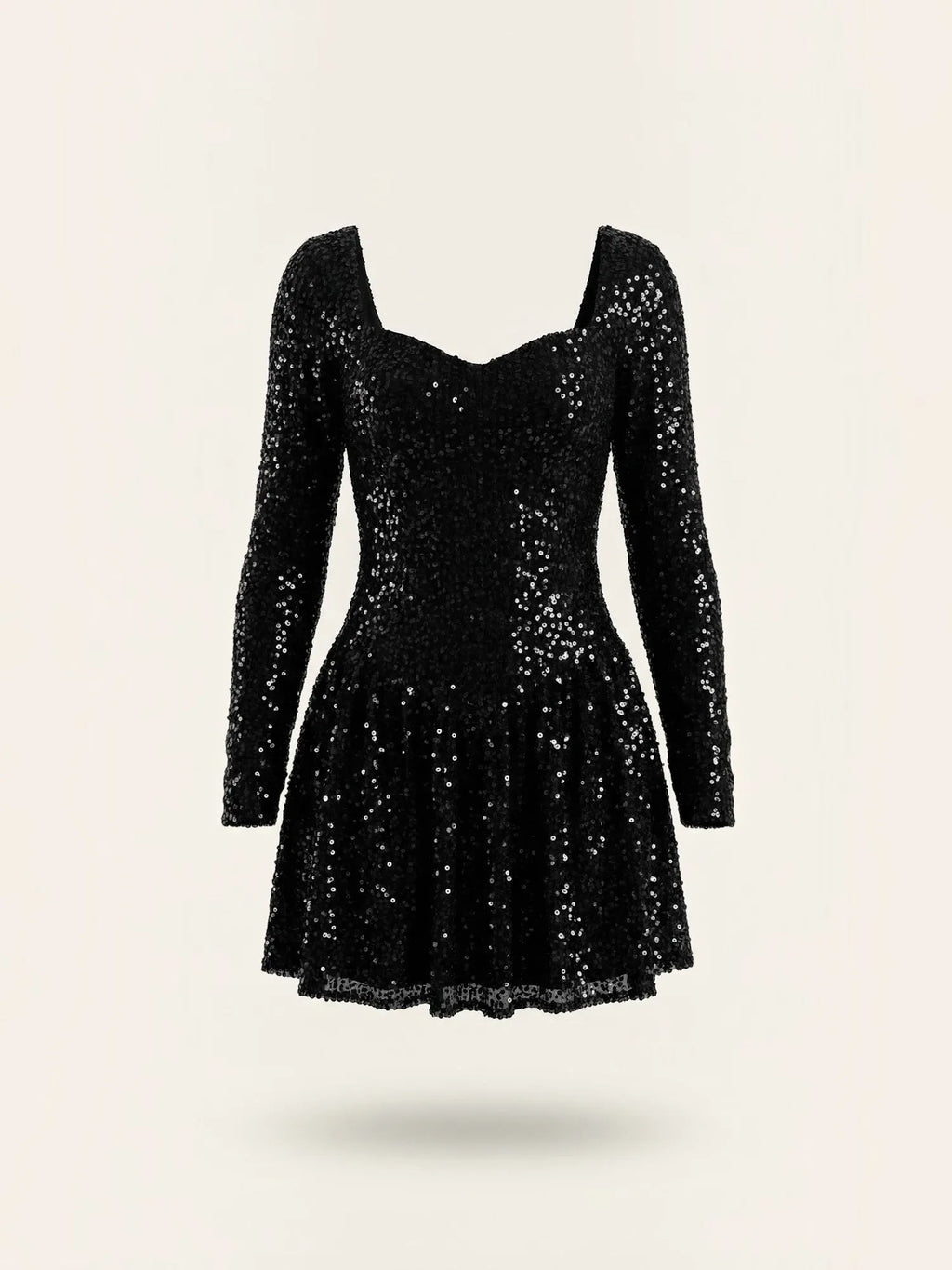 Callie – cekinowa sukienka mini damska, czarna | Butik Modowy