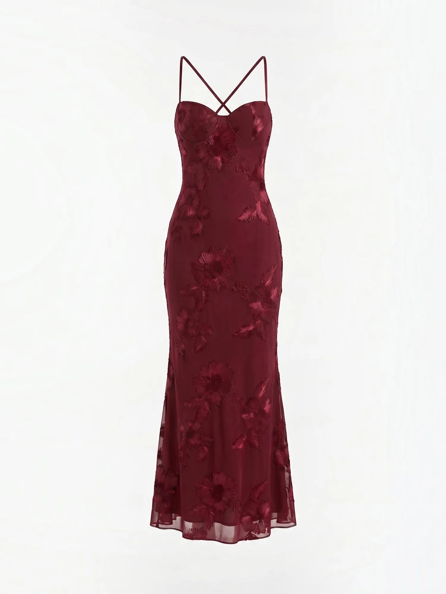 Chantal – gorsetowa sukienka maxi damska w kwiaty, wieczorowa | Butik Modowy