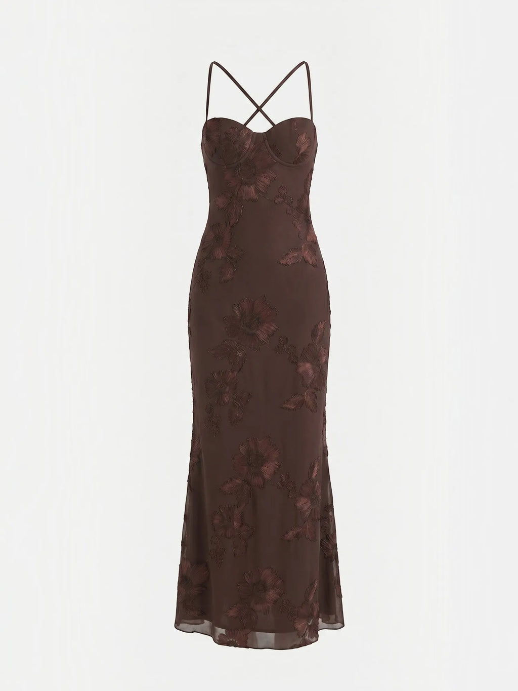 Chantal – gorsetowa sukienka maxi damska w kwiaty, wieczorowa | Butik Modowy