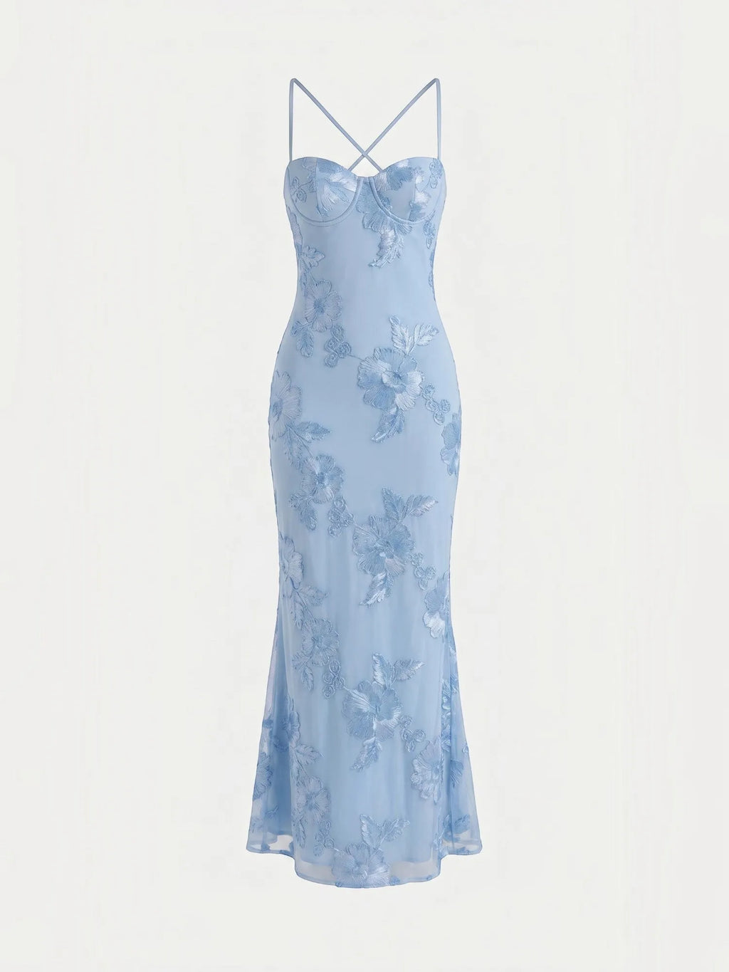 Chantal – gorsetowa sukienka maxi damska w kwiaty, wieczorowa | Butik Modowy
