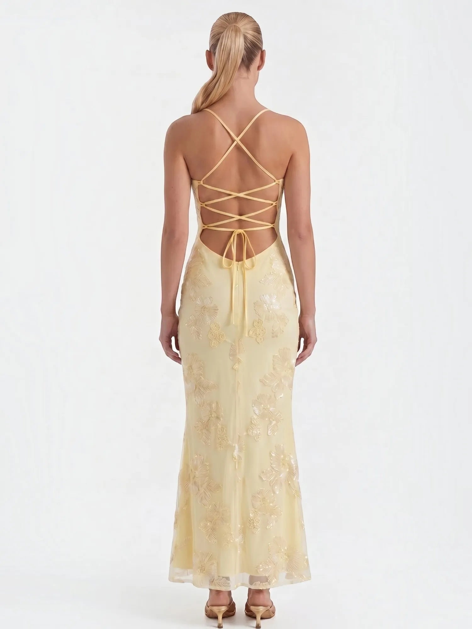 Chantal – gorsetowa sukienka maxi damska w kwiaty, wieczorowa | Butik Modowy