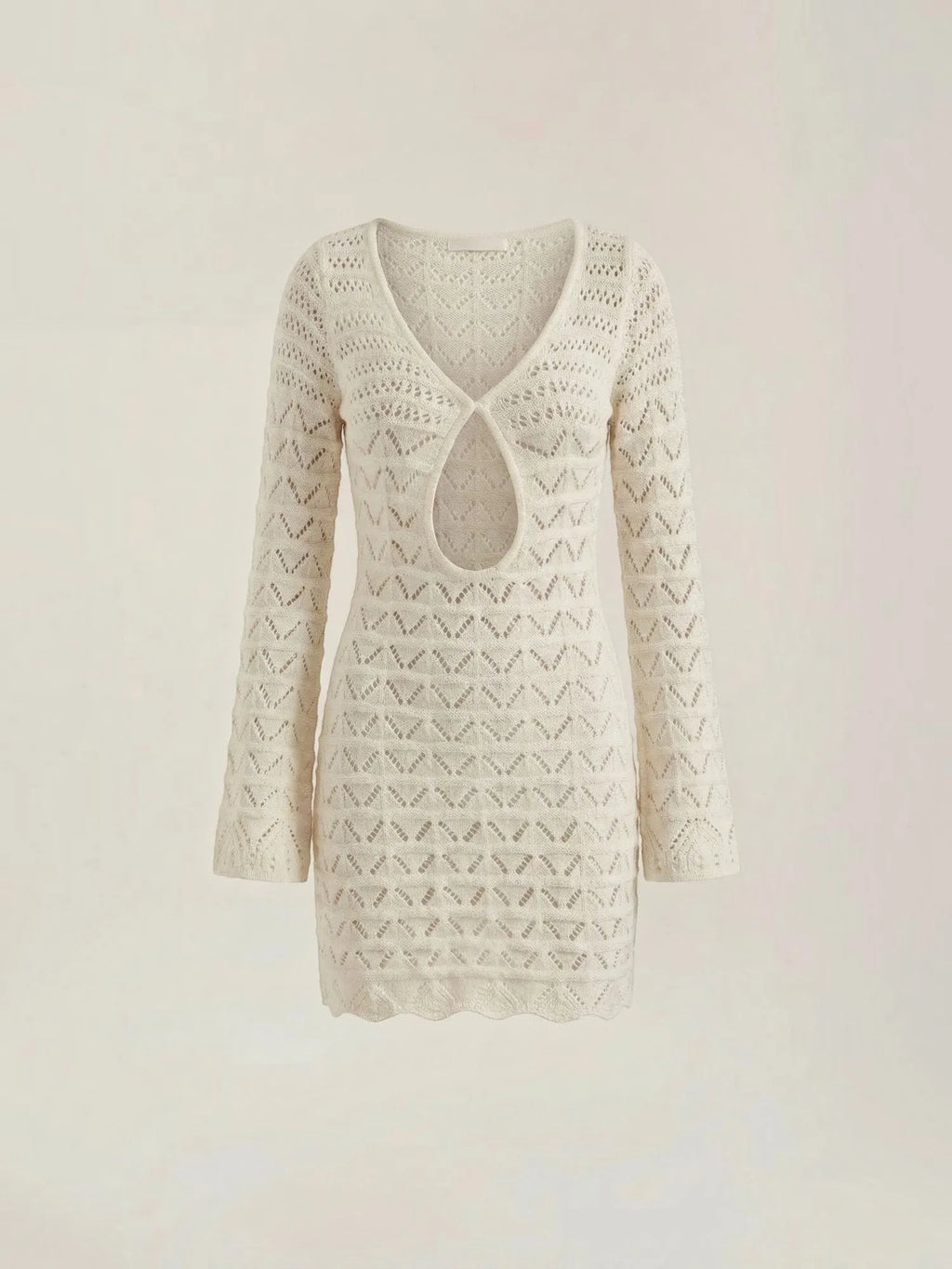 Corinne – szydełkowa sukienka mini damska, ażurowa | Butik Modowy
