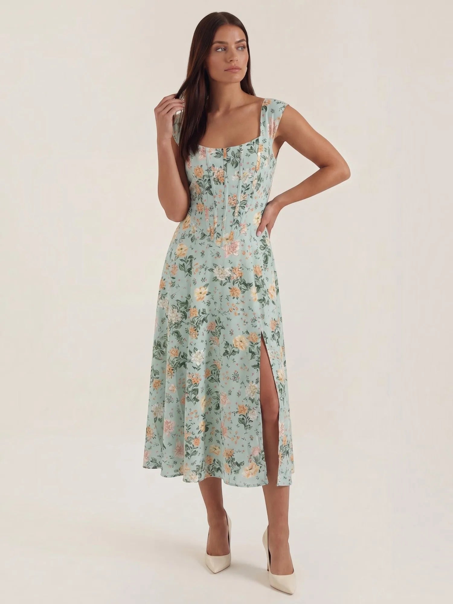 Dahlia – letnia sukienka midi damska | Butik Modowy