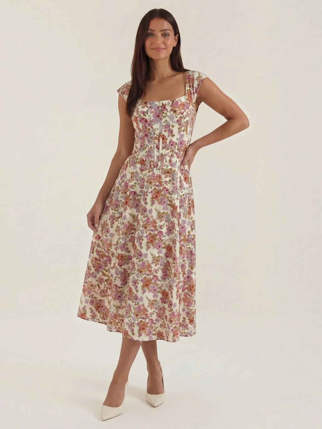 Dahlia – letnia sukienka midi damska | Butik Modowy