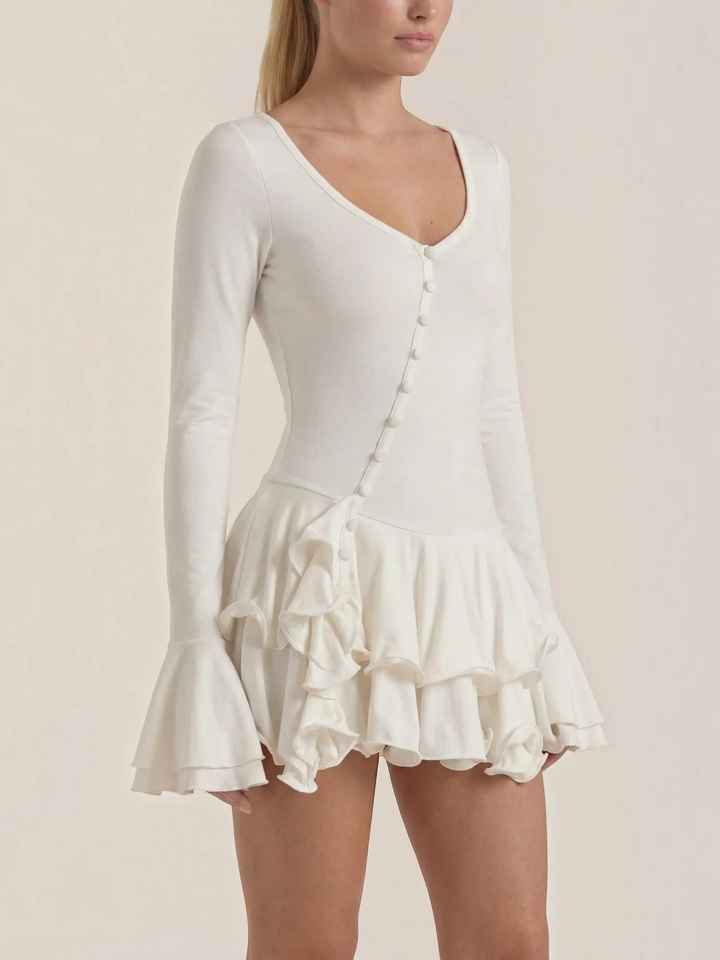 Estelle – sukienka mini damska z głębokim dekoltem V | Butik Modowy
