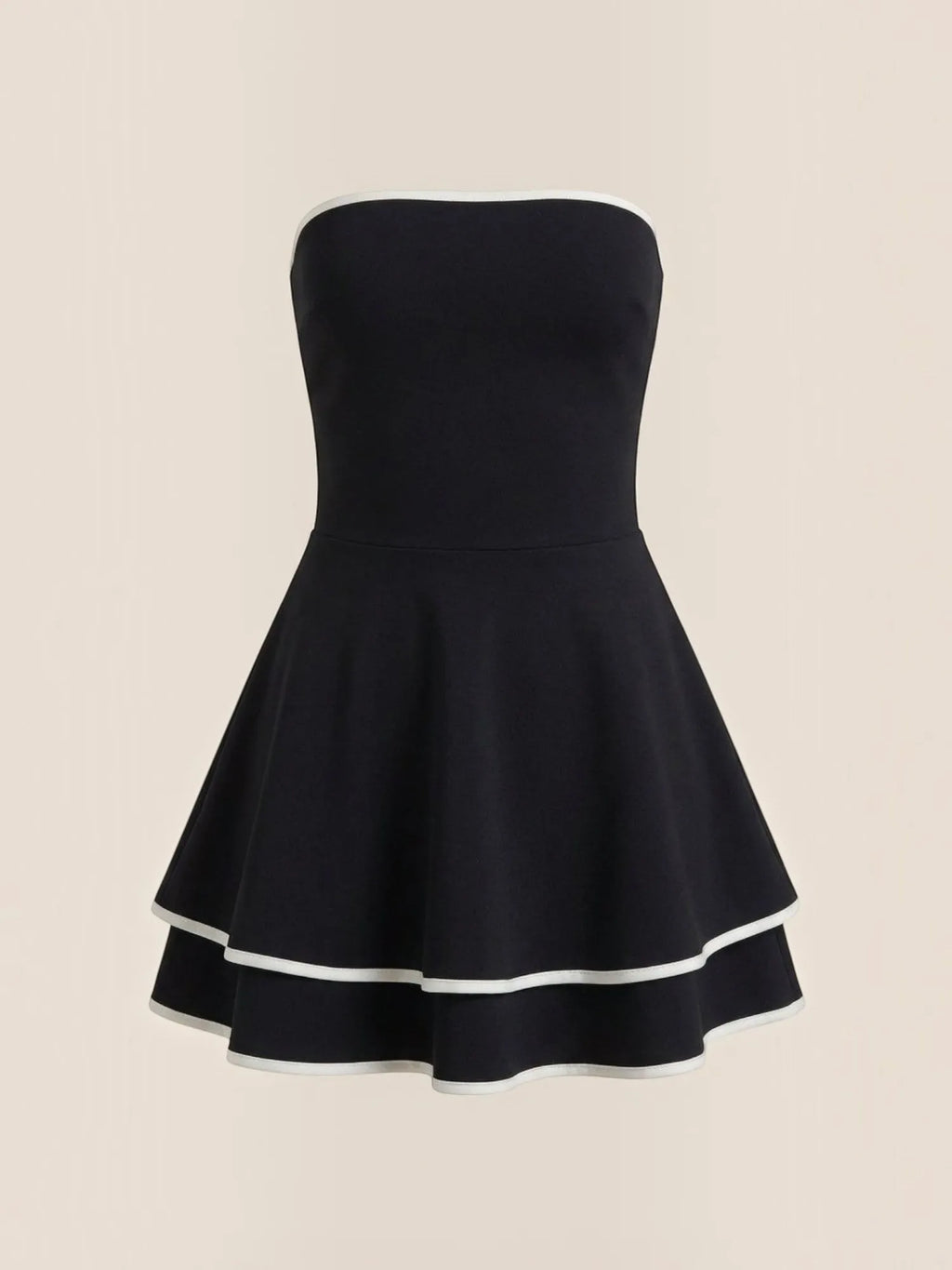 Greta – rozkloszowana sukienka mini damska, czarna | Butik Modowy