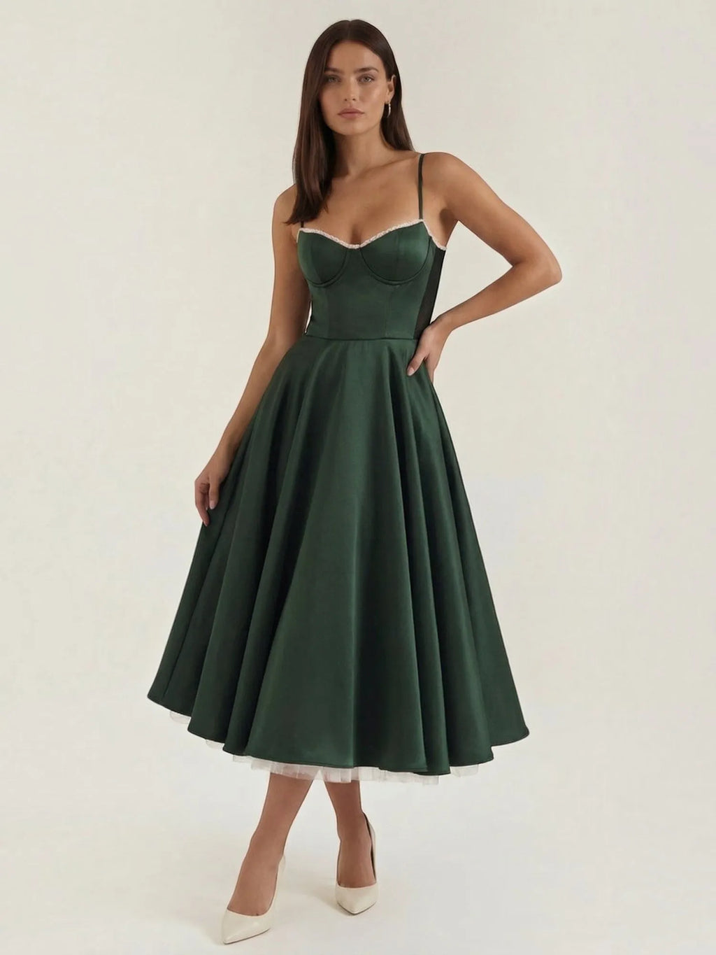 Isolde – tiulowa sukienka midi damska | Butik Modowy