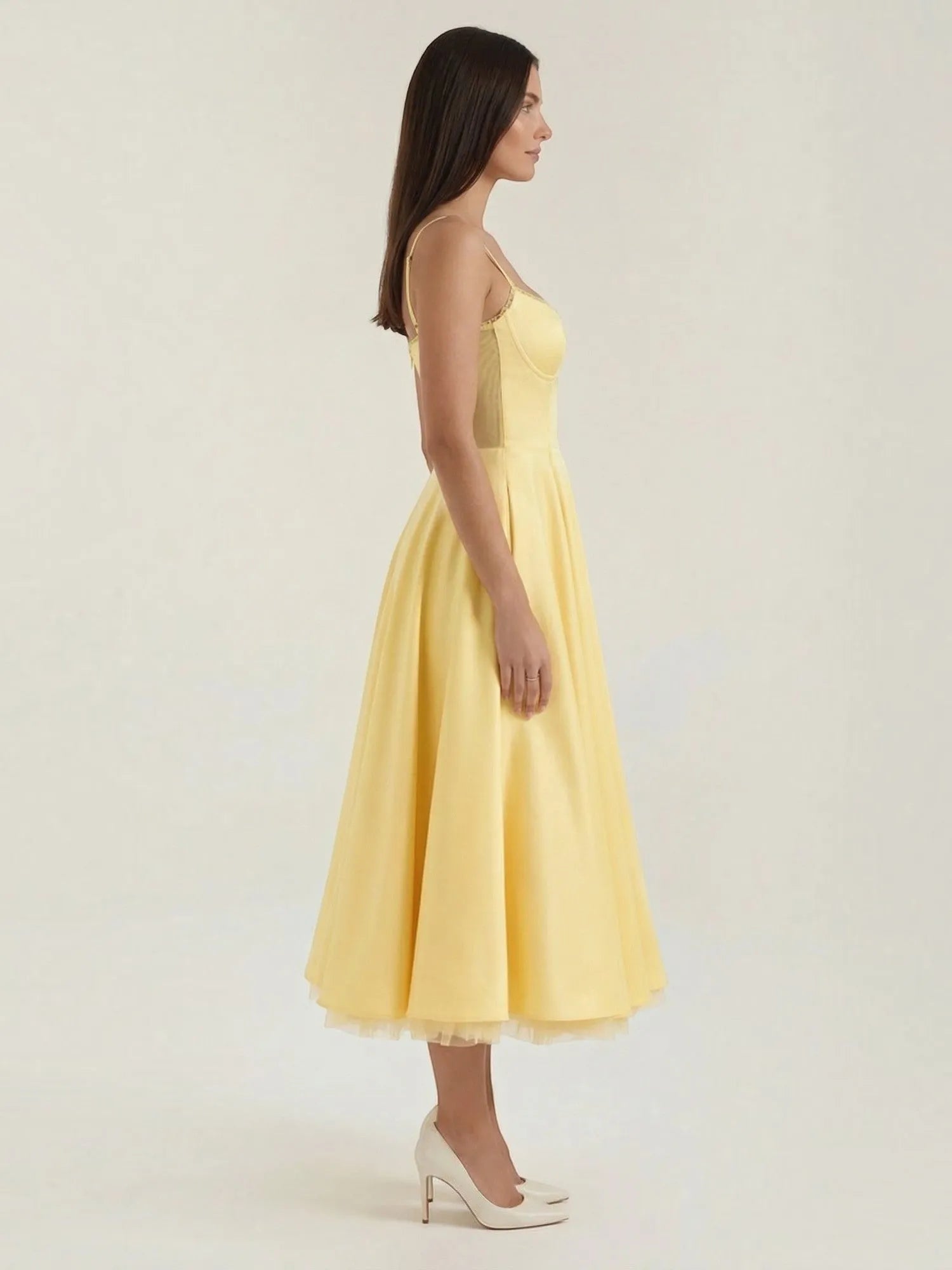 Isolde – tiulowa sukienka midi damska | Butik Modowy