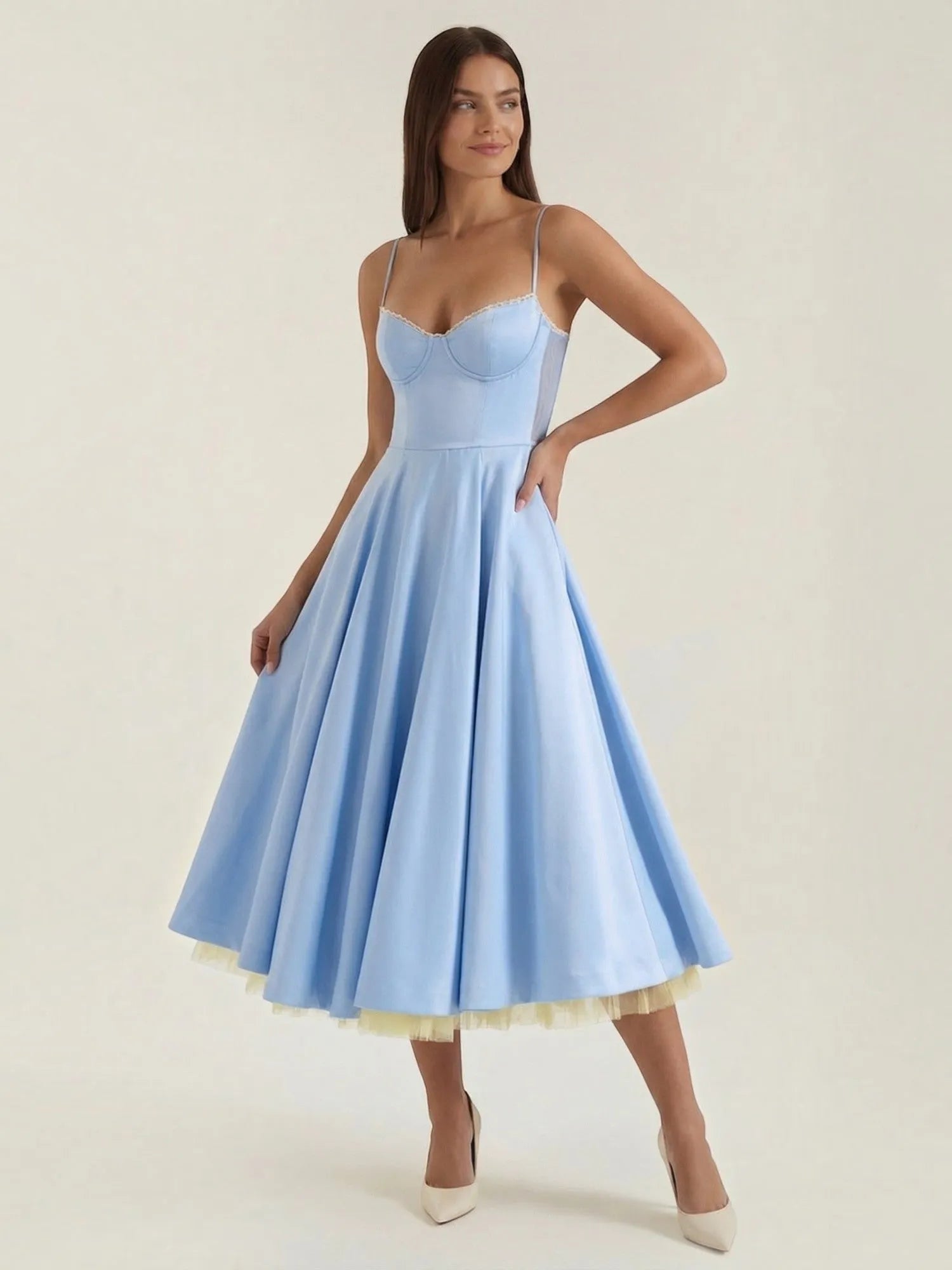 Isolde – tiulowa sukienka midi damska | Butik Modowy