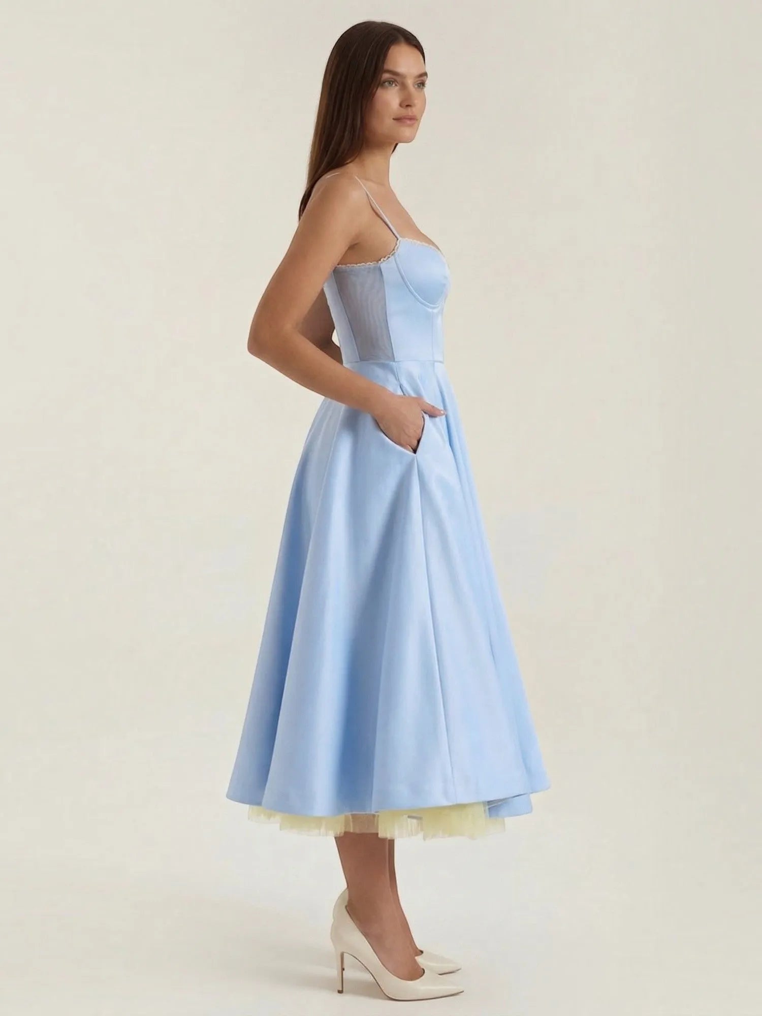 Isolde – tiulowa sukienka midi damska | Butik Modowy