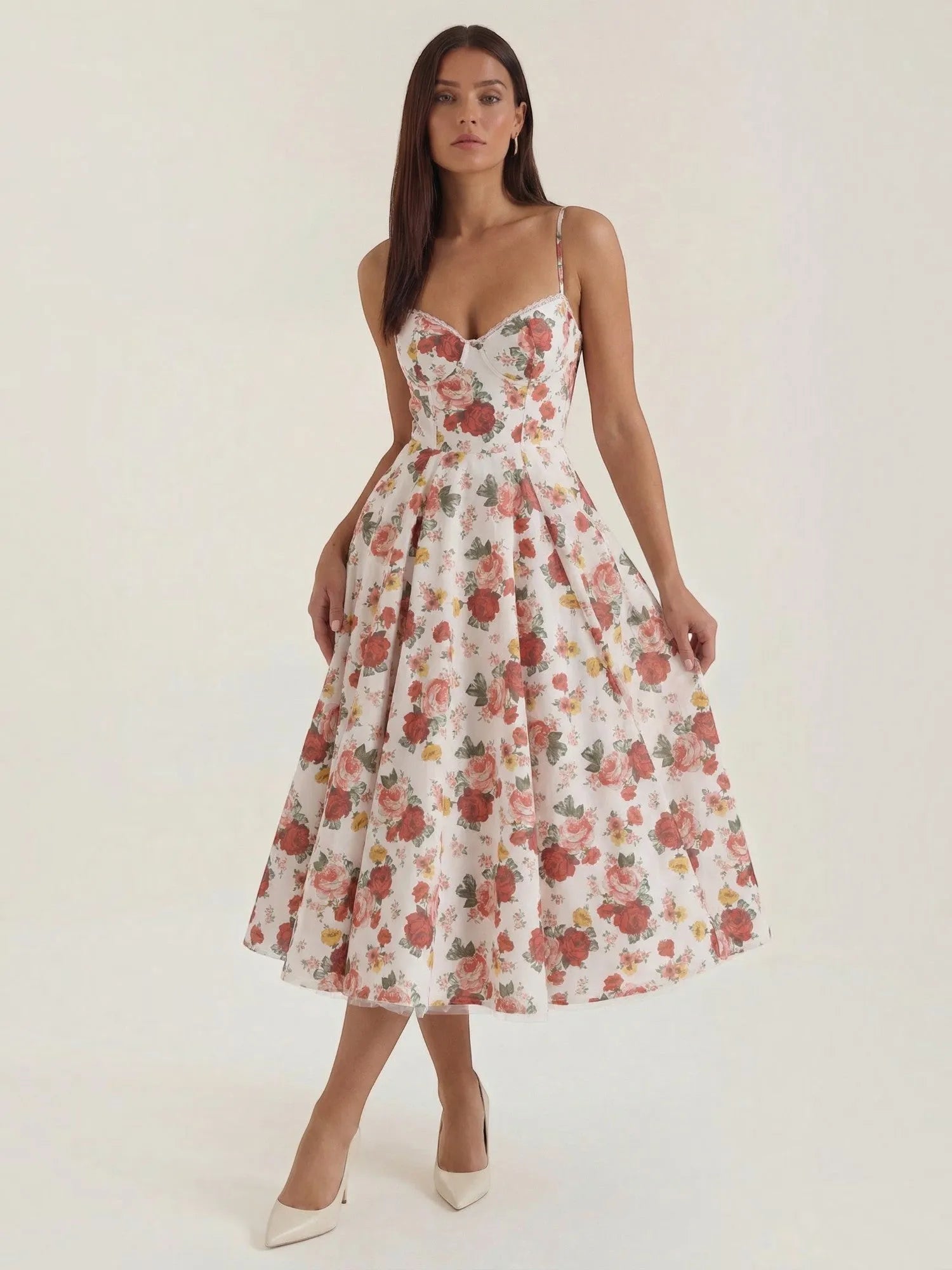 Isolde – tiulowa sukienka midi damska | Butik Modowy