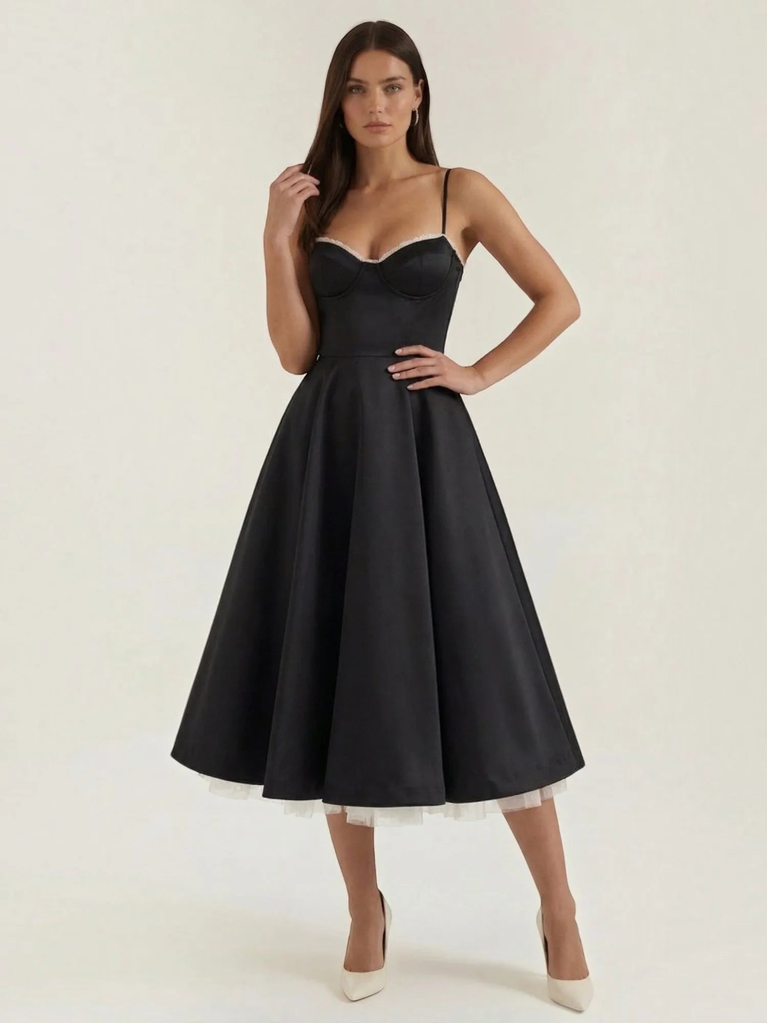 Isolde – tiulowa sukienka midi damska | Butik Modowy