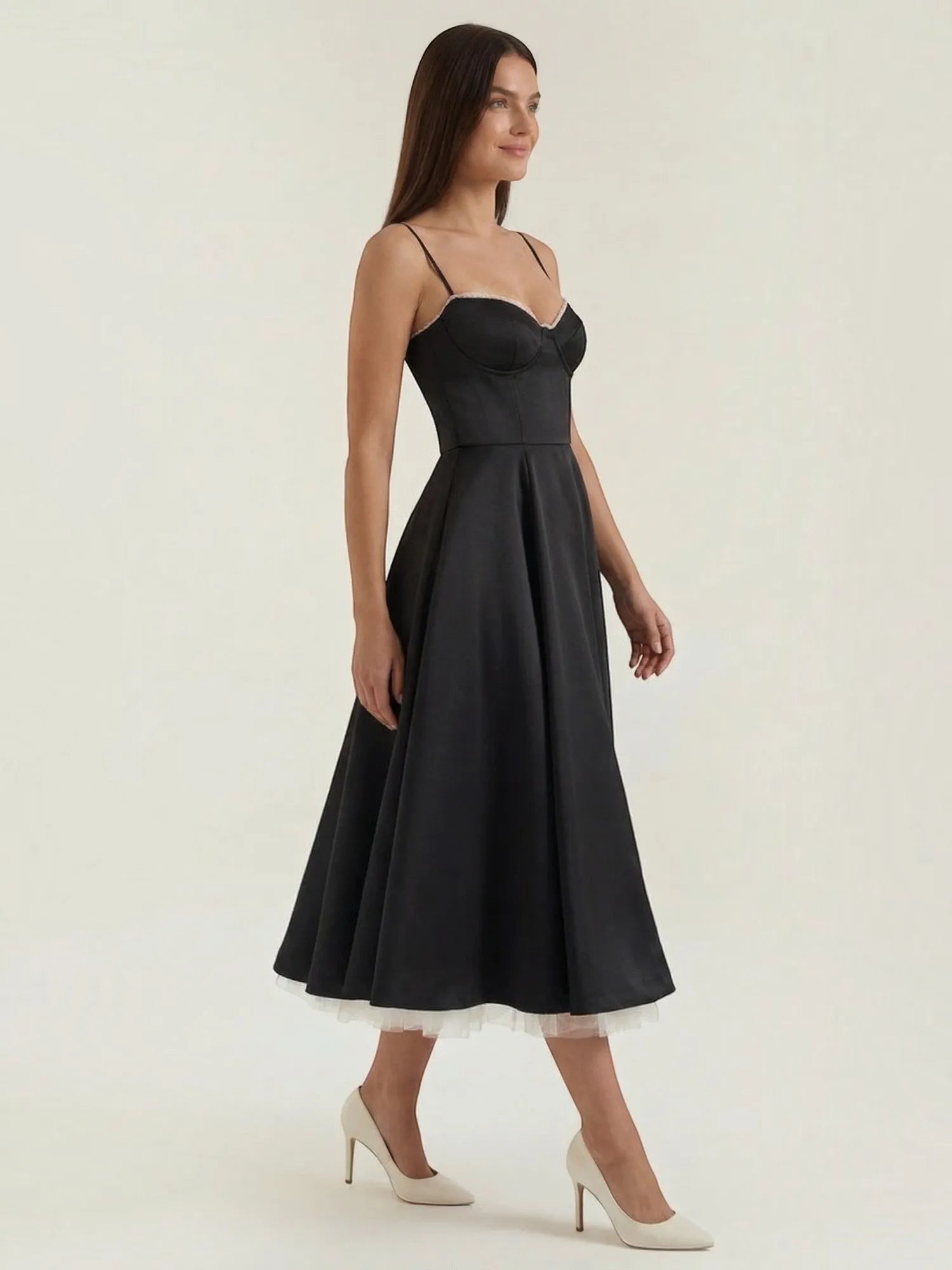 Isolde – tiulowa sukienka midi damska | Butik Modowy