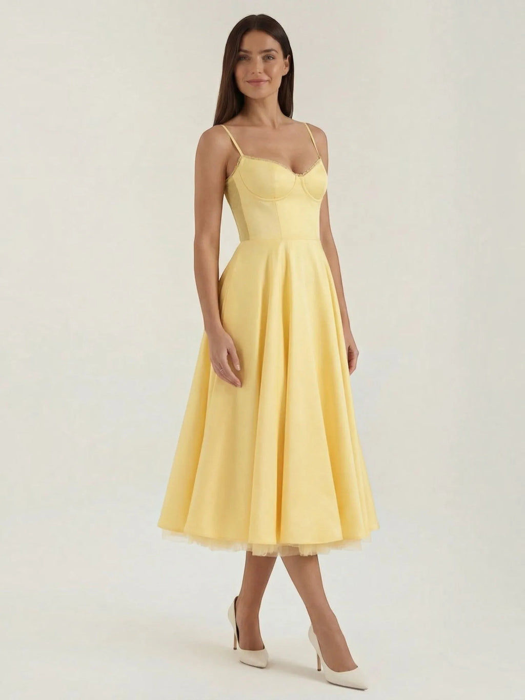 Isolde – tiulowa sukienka midi damska | Butik Modowy