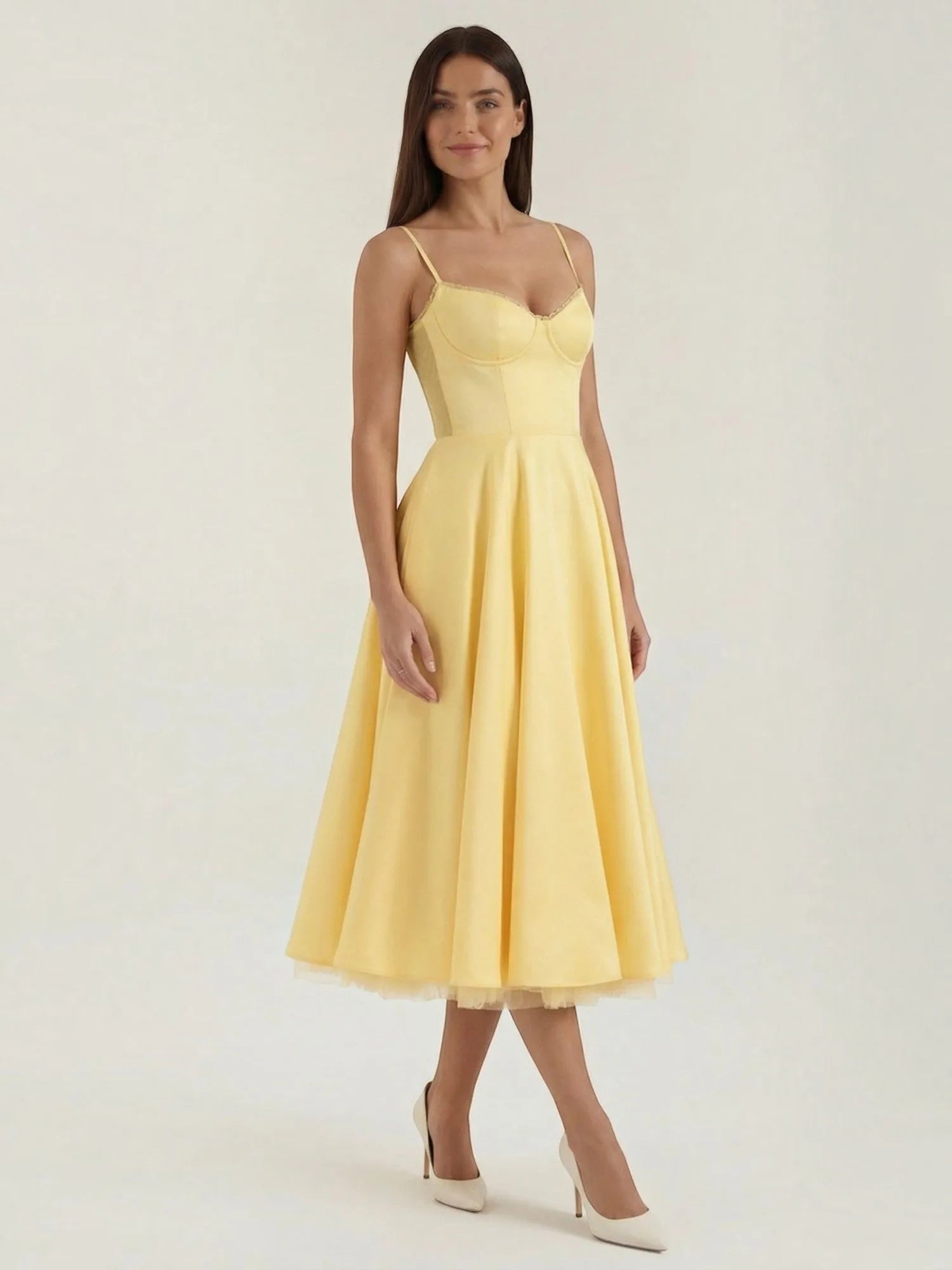 Isolde – tiulowa sukienka midi damska | Butik Modowy