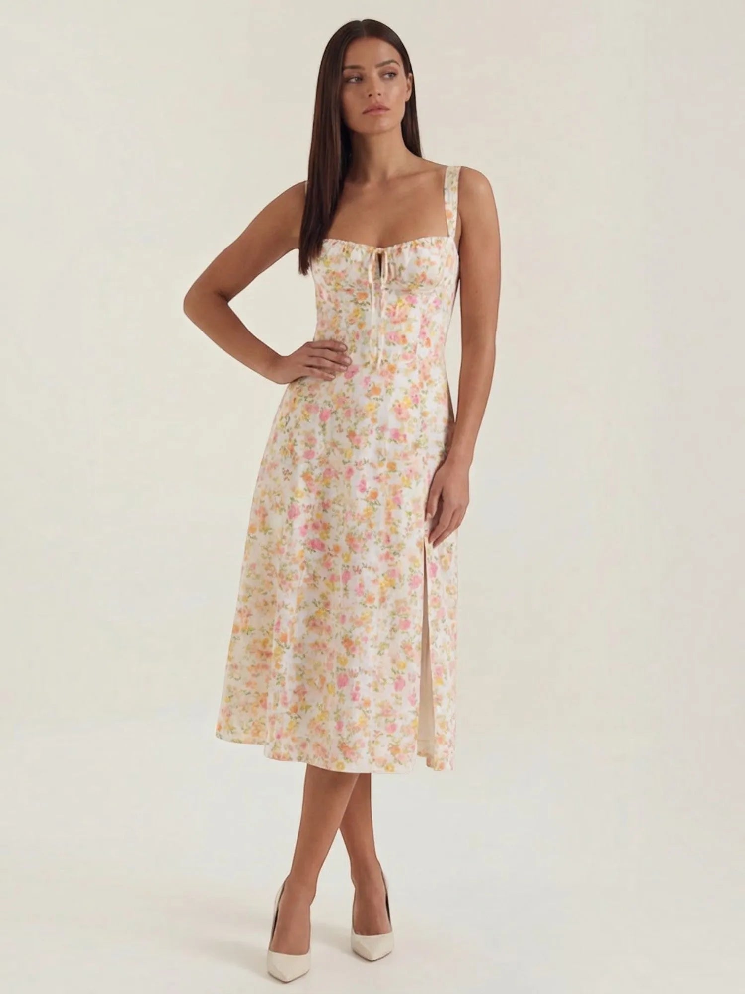 Julia – zwiewna letnia sukienka midi damska | Butik Modowy