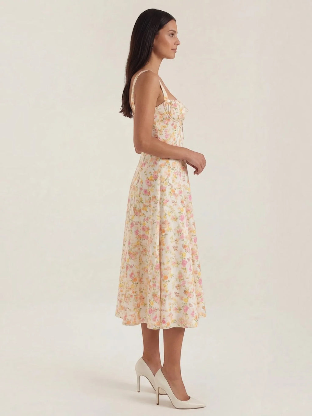 Julia – zwiewna letnia sukienka midi damska | Butik Modowy