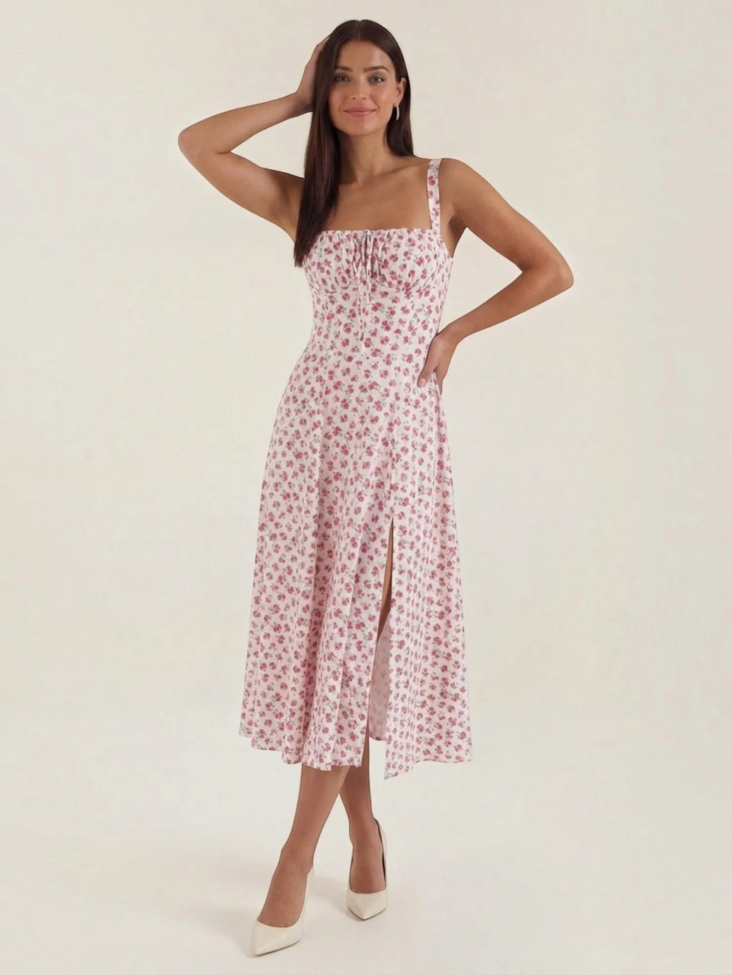 Julia – zwiewna letnia sukienka midi damska | Butik Modowy