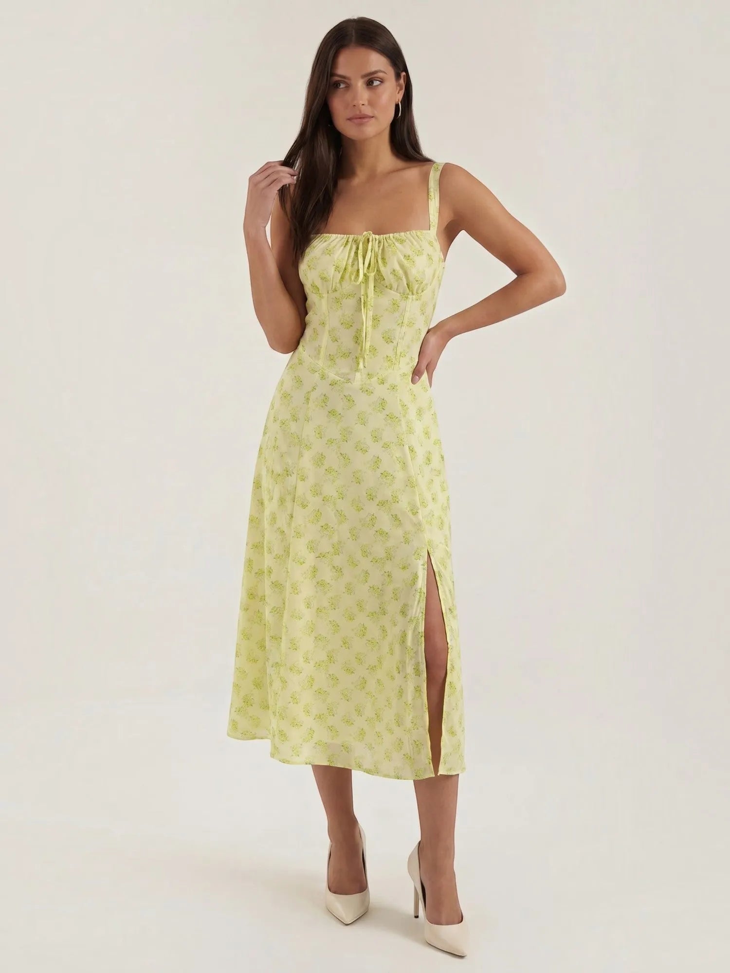 Julia – zwiewna letnia sukienka midi damska | Butik Modowy