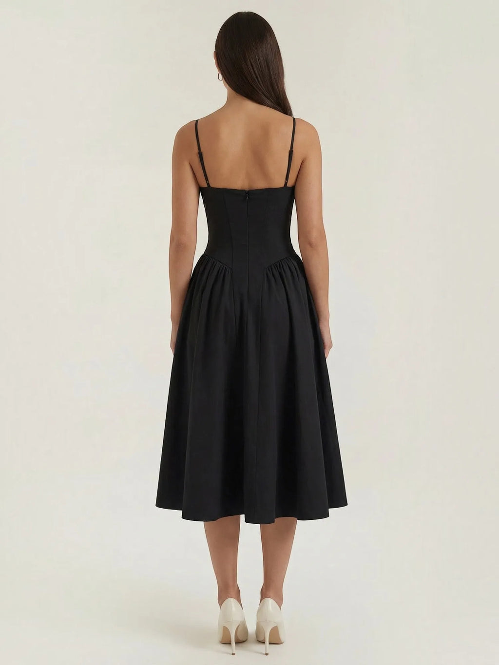 Odette – gorsetowa sukienka midi damska | Butik Modowy