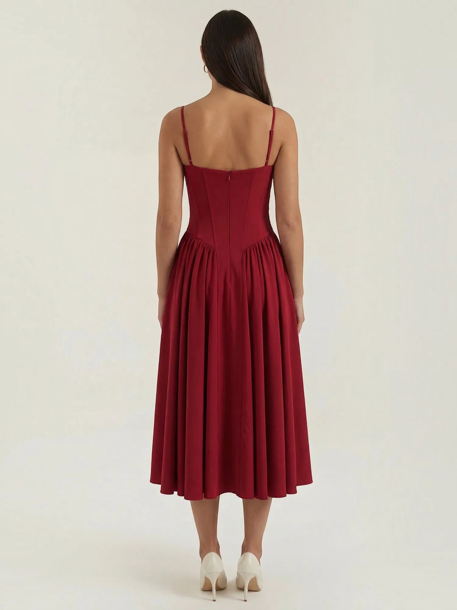 Odette – gorsetowa sukienka midi damska | Butik Modowy