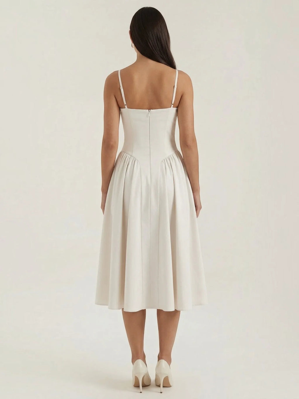Odette – gorsetowa sukienka midi damska | Butik Modowy