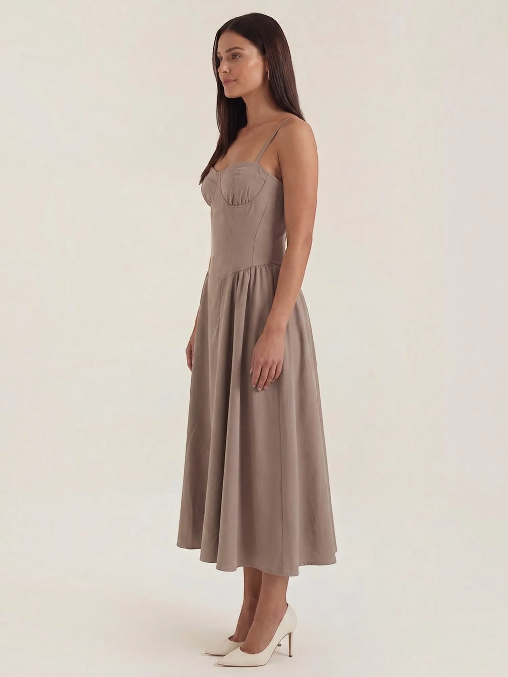 Odette – gorsetowa sukienka midi damska | Butik Modowy