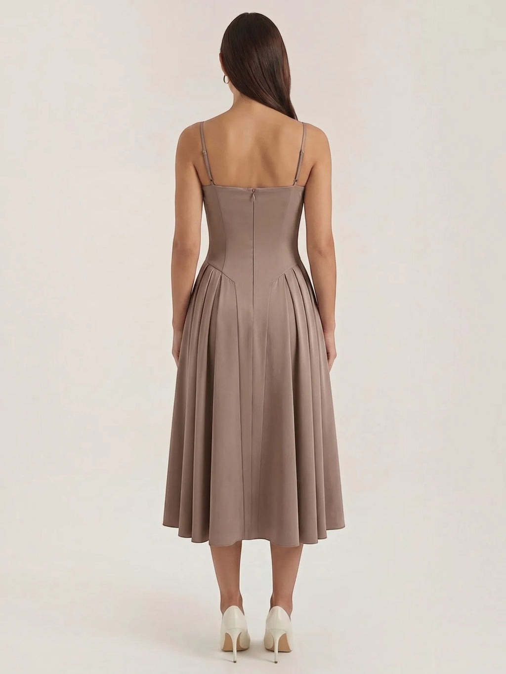 Odette – gorsetowa sukienka midi damska | Butik Modowy