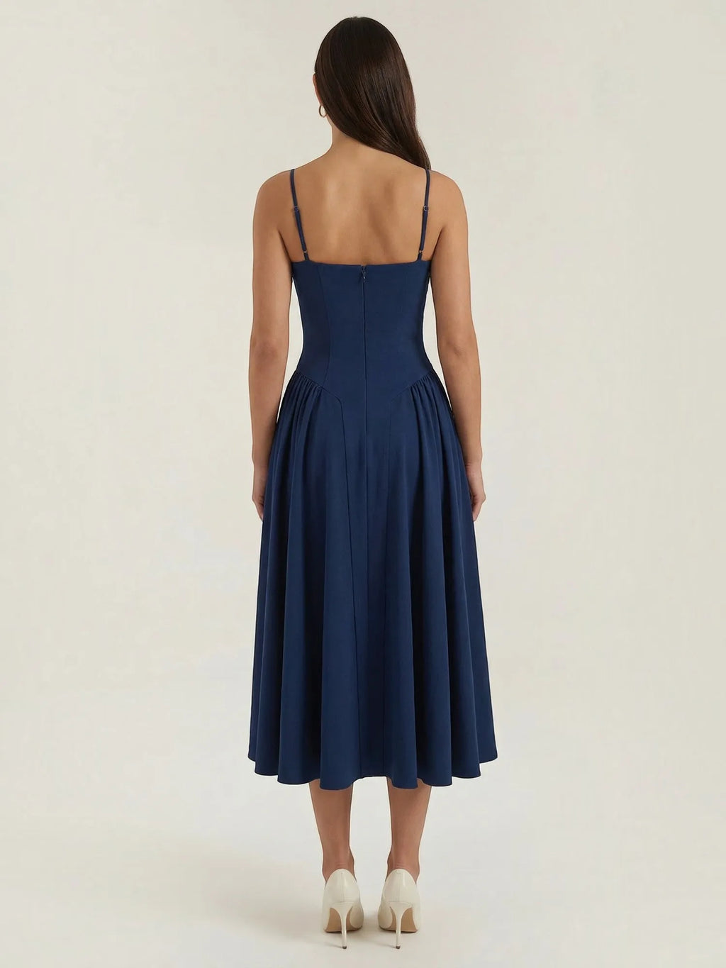 Odette – gorsetowa sukienka midi damska | Butik Modowy