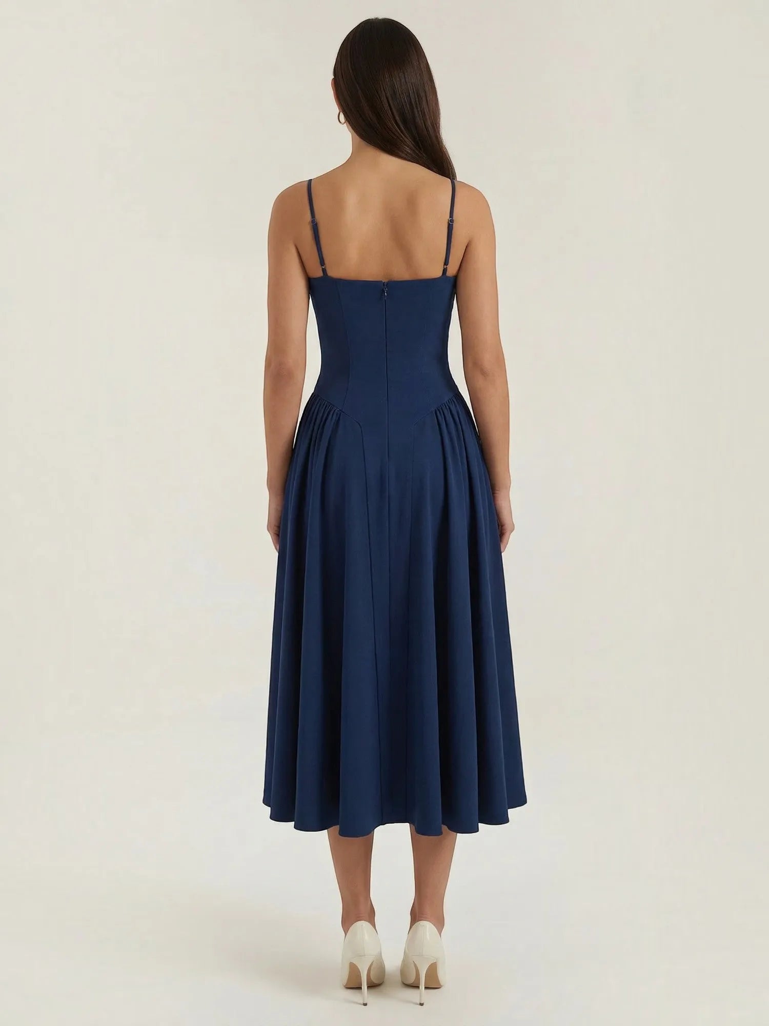 Odette – gorsetowa sukienka midi damska | Butik Modowy