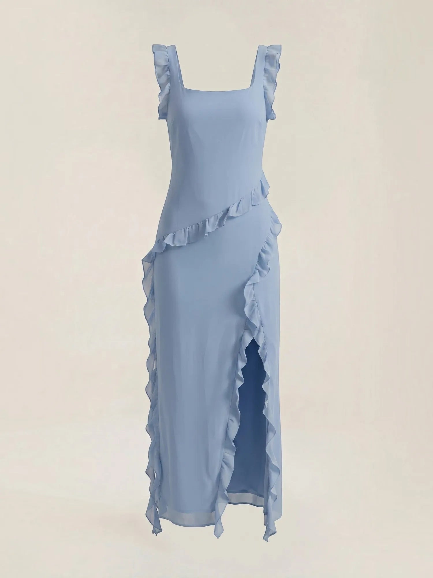 Susan – sukienka maxi damska z falbankami | Butik Modowy