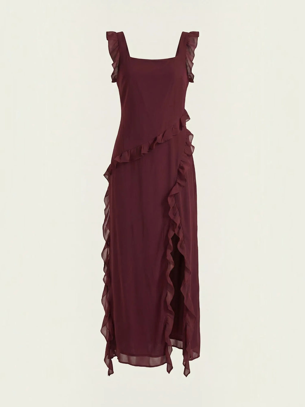 Susan – sukienka maxi damska z falbankami | Butik Modowy