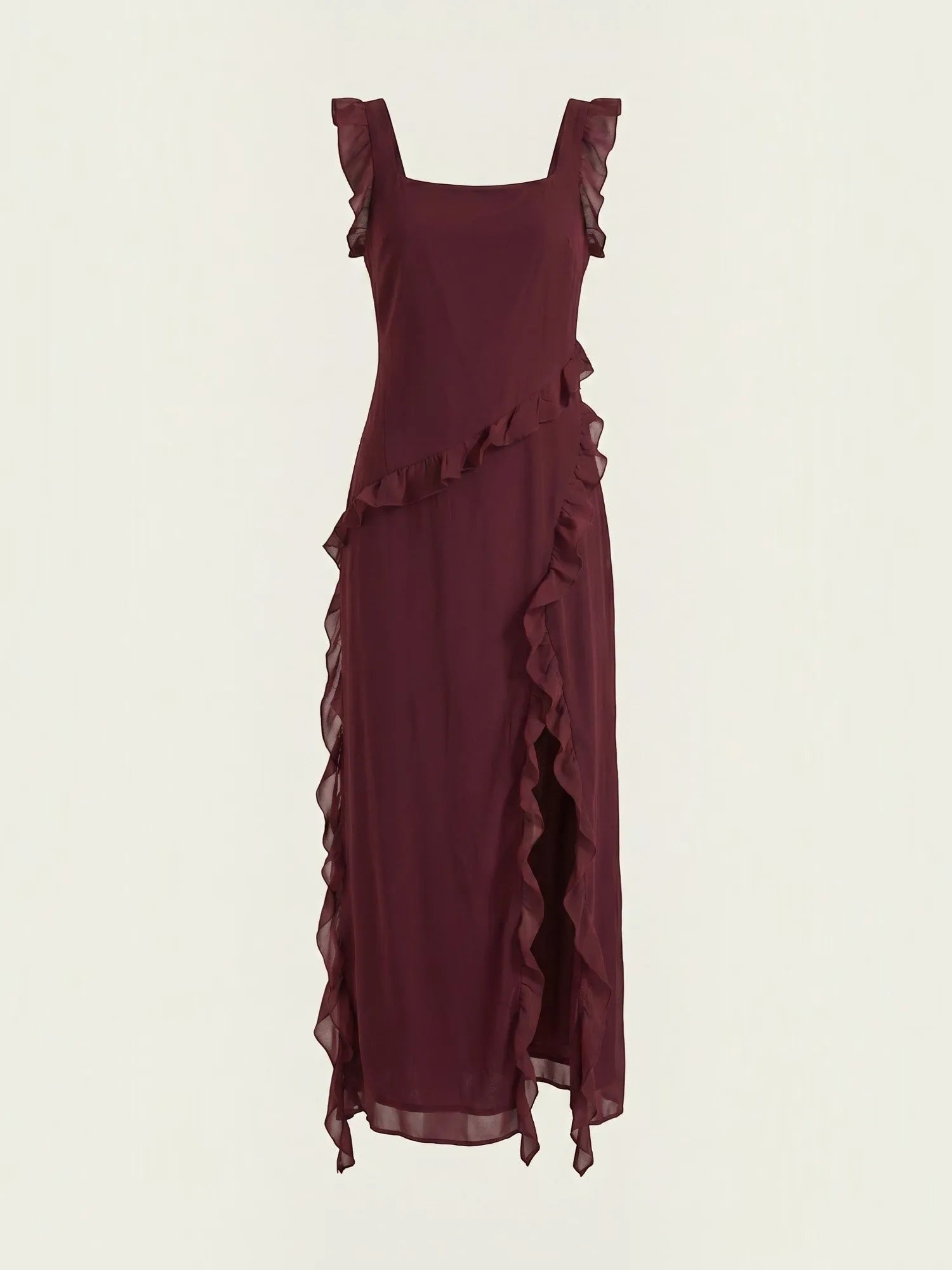 Susan – sukienka maxi damska z falbankami | Butik Modowy