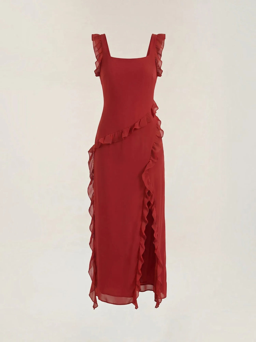 Susan – sukienka maxi damska z falbankami | Butik Modowy