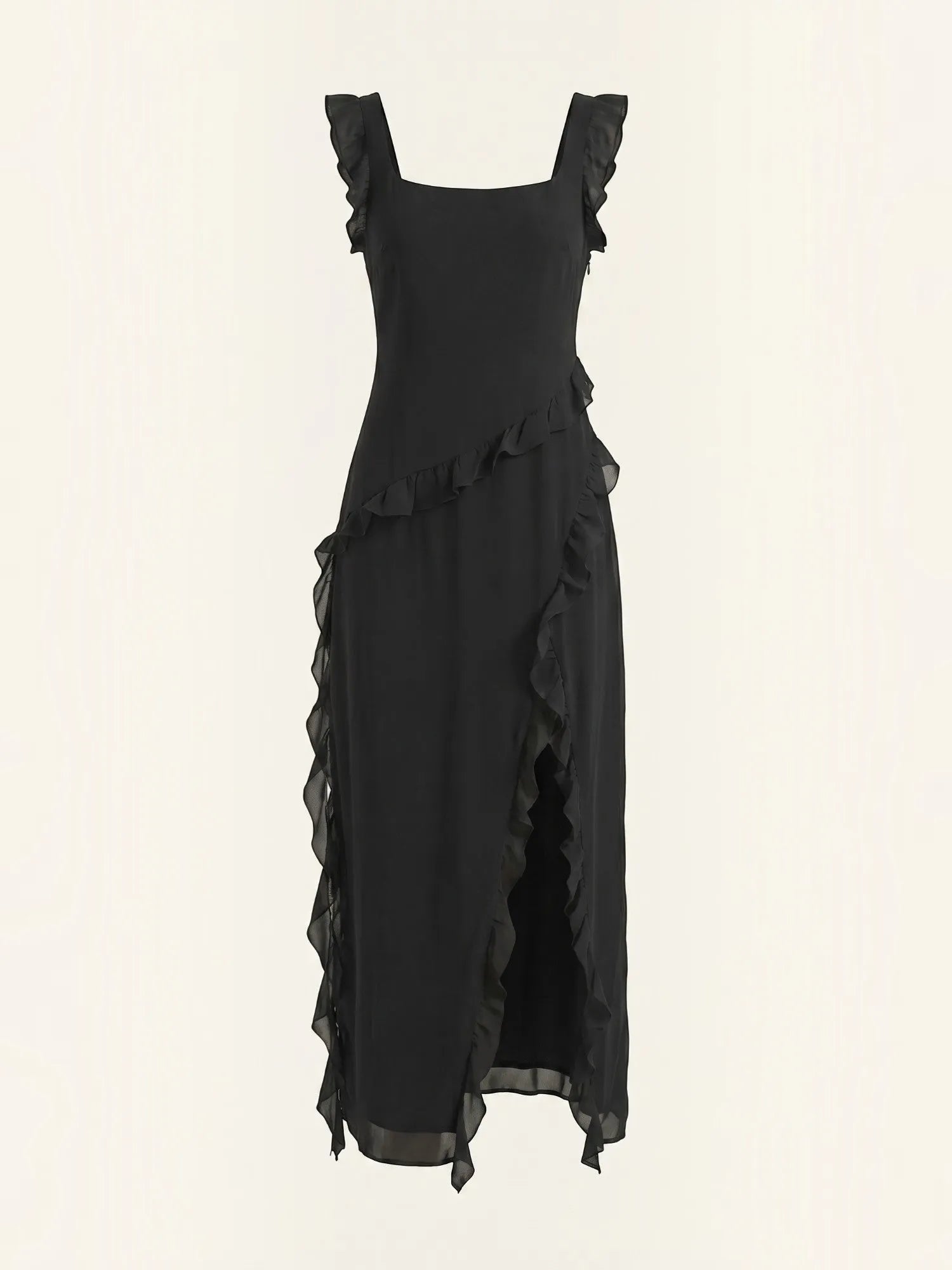 Susan – sukienka maxi damska z falbankami | Butik Modowy