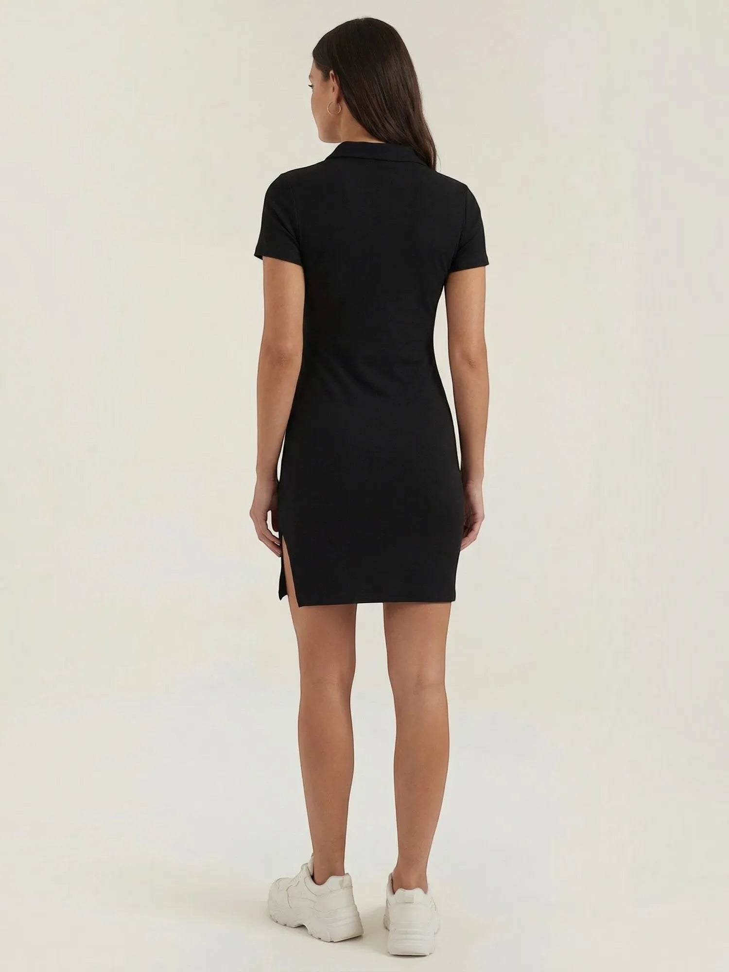 Zara – sukienka mini damska w stylu polo, sportowa | Butik Modowy
